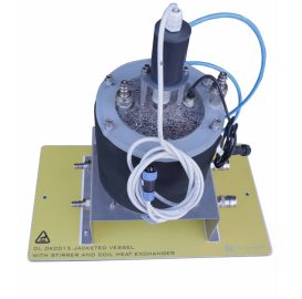 VASO RIVESTITO CON AGITATORE E BOBINA SCAMBIATORE DI CALORE