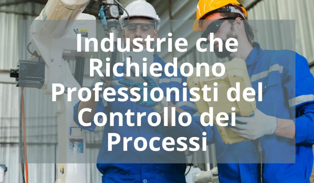 INDUSTRIE CHE RICHIEDONO PROFESSIONISTI DEL CONTROLLO DEI PROCESSI