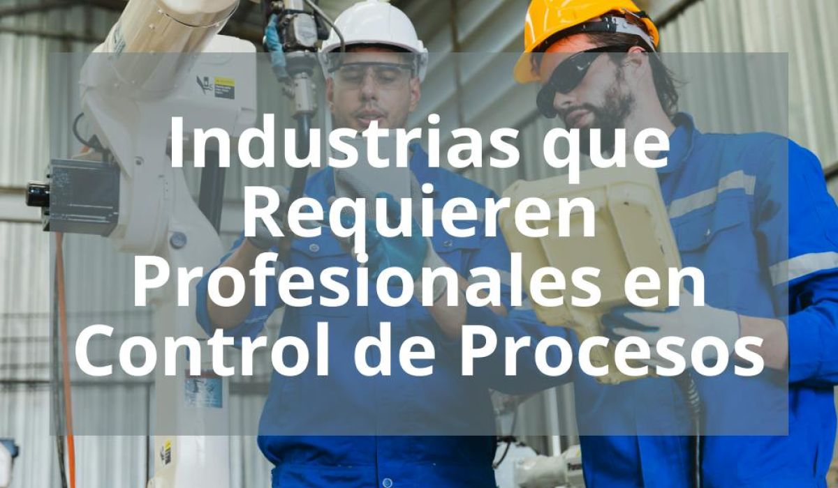 INDUSTRIAS QUE REQUIEREN PROFESIONALES EN CONTROL DE PROCESOS