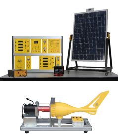 SOLAR/WIND ENERGY TRAINER WITH CONNECTION TO MAINS