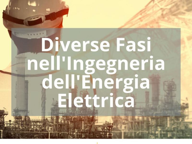 DIVERSE FASI NELL’INGEGNERIA DELL’ENERGIA ELETTRICA