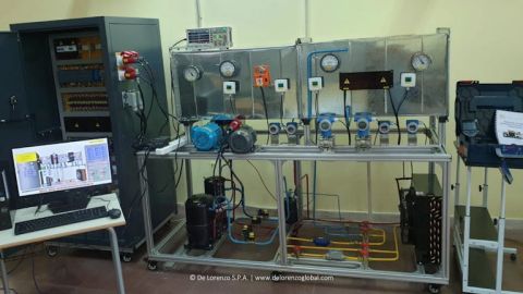 INSTALLATION DE DL LSM-AV, FORMATEUR POUR CLIMATISEURS/VENTILATEURS ÉCONOMES EN ÉNERGIE, ÉCOLE : IPSIA PACINOTTI, VILLE : FOGGIA – ITALIE